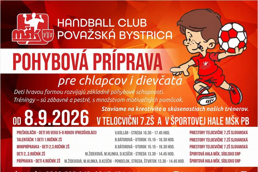 Pohybová príprava pre chlapcov a dievčatá	